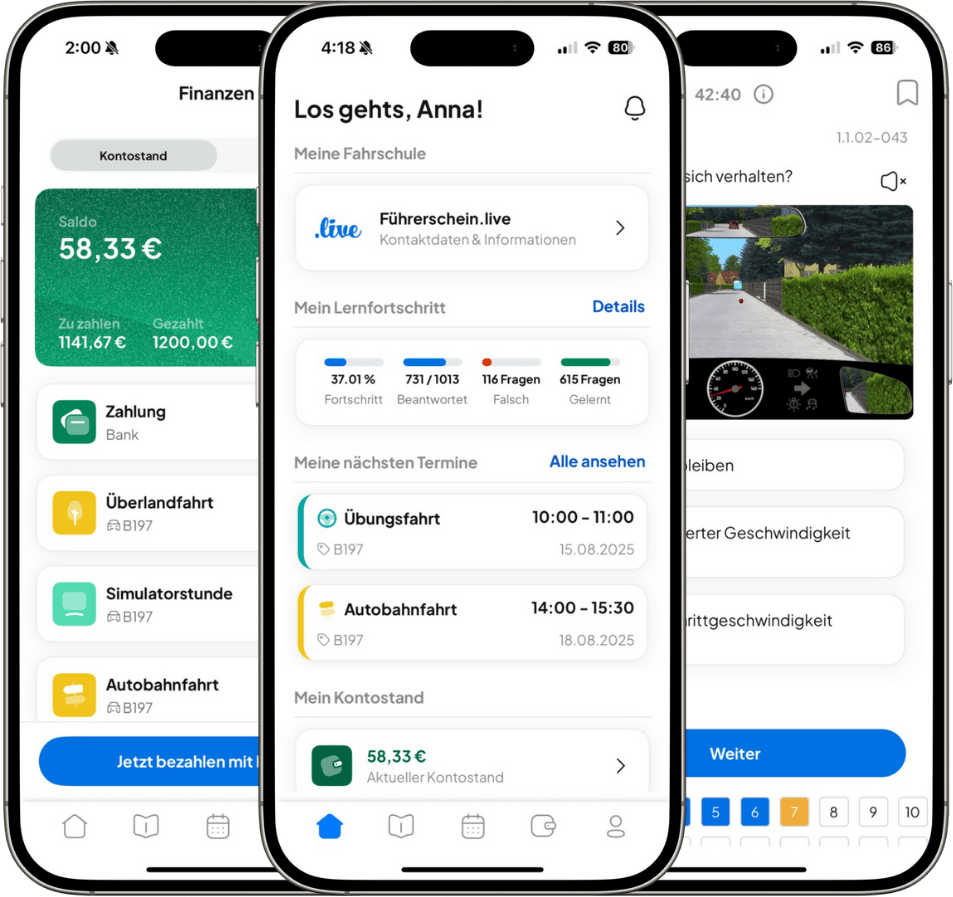 Lernapp Führerschein.live Fahrschule Elf